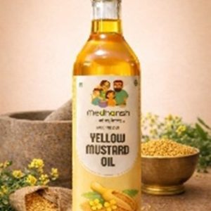 Wood pressed yellow mustard oil