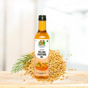 Wood pressed yellow mustard oil